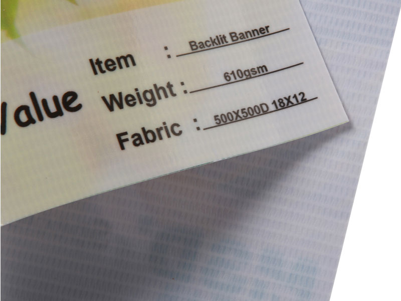 Laminované podsvícené flexibilní bannery o gramáži 610 g/m²