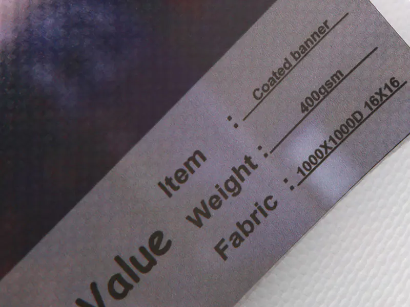 Flex Banner potažený digitálním tiskem z PVC 400 g/m2