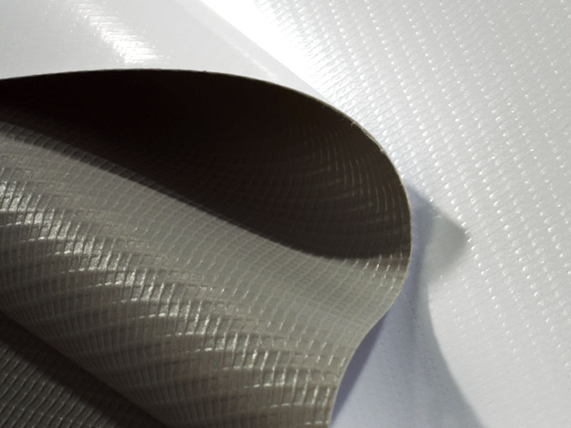 440 g/m² PVC šedý povrch bílý flexibilní banner
